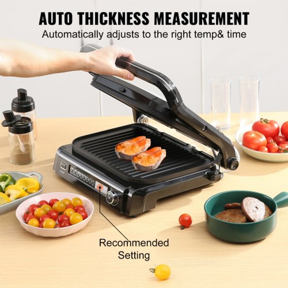 Commercial Stainless Steel Electric Griddle & Indoor Countertop Grill