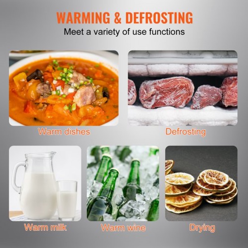 Electric Warming Tray 165 X 11 Portable Food Warmer With Tempered Glass Surface 5