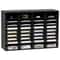 36Compartment Wood Literature Organizer Mail Sorter With Adjustable Shelves For Office And Classro 0