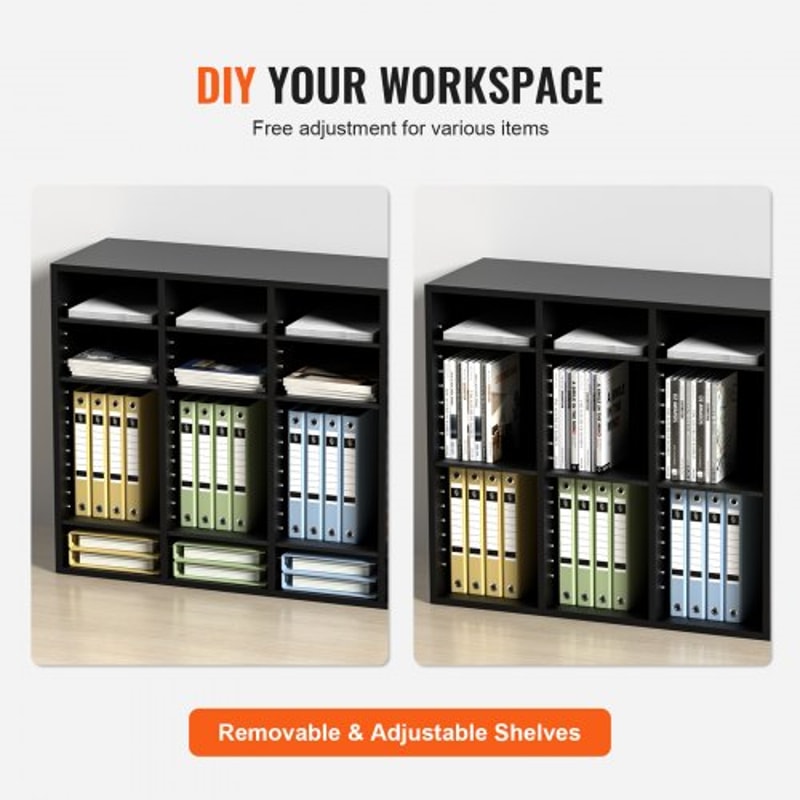 36Compartment Wood Literature Organizer Mail Sorter With Adjustable Shelves For Office And Classro 4