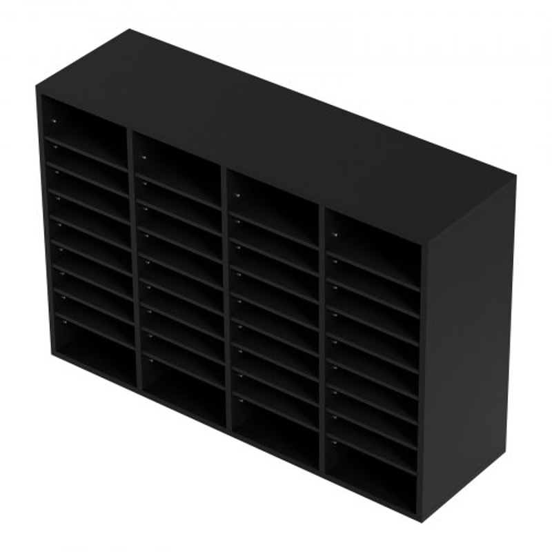 36Compartment Wood Literature Organizer Mail Sorter With Adjustable Shelves For Office And Classro 7