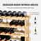 48Bottle Stackable Bamboo Wine Rack Freestanding 6Tier Wine Storage Display Shelf 2
