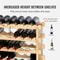 48Bottle Stackable Bamboo Wine Rack Freestanding 6Tier Wine Storage Display Shelf 2