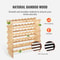 48Bottle Stackable Bamboo Wine Rack Freestanding 6Tier Wine Storage Display Shelf 5