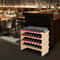 48Bottle Stackable Bamboo Wine Rack Freestanding 6Tier Wine Storage Display Shelf 6