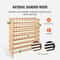 72-Bottle Bamboo Wine Rack Stackable Modular Display Shelf