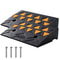 HeavyDuty Rubber Curb Ramp Set 2Pack 15Ton Driveway Wheelchair Threshold Ramp 0