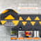 HeavyDuty Rubber Curb Ramp Set 2Pack 15Ton Driveway Wheelchair Threshold Ramp 3