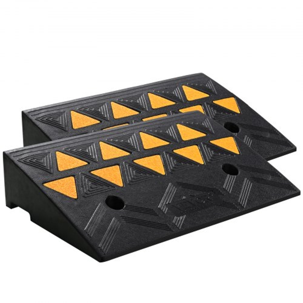 HeavyDuty Rubber Curb Ramp Set 2Pack 15Ton Driveway Wheelchair Threshold Ramp 8