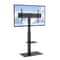VEVOR Adjustable Swivel TV Floor Stand For 3285 Inch TVs With Tempered Glass Base 0