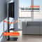 VEVOR Adjustable Swivel TV Floor Stand For 3285 Inch TVs With Tempered Glass Base 3