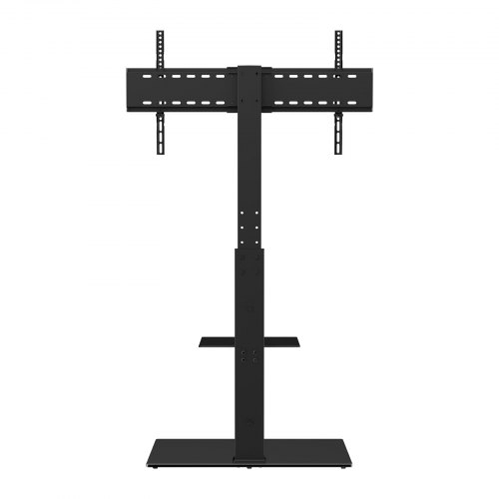 VEVOR Adjustable Swivel TV Floor Stand For 3285 Inch TVs With Tempered Glass Base 9