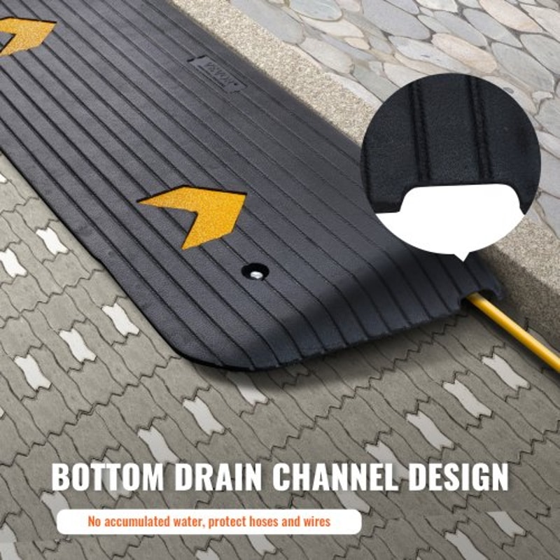 Rise Rubber Threshold Ramp For Wheelchairs Scooters 5