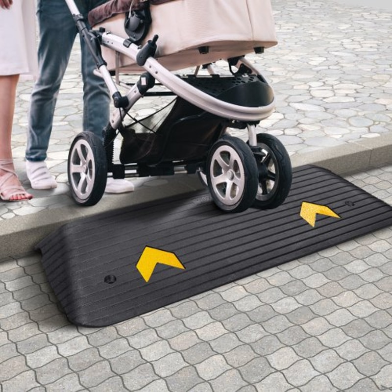 Rise Rubber Threshold Ramp For Wheelchairs Scooters 6