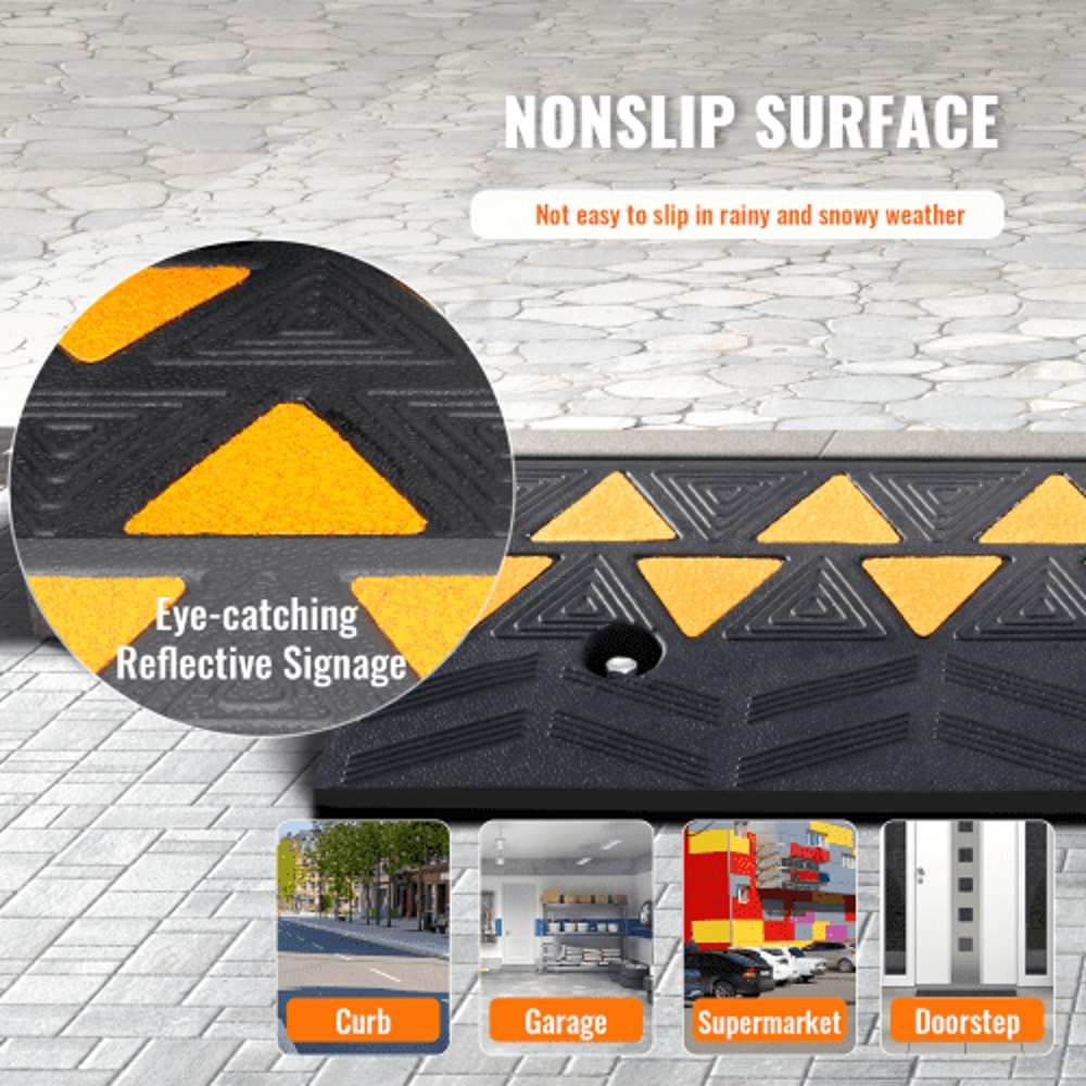 Heavy Duty Rubber Curb Ramp 15T Driveway Wheelchair Accessible Ramp 3