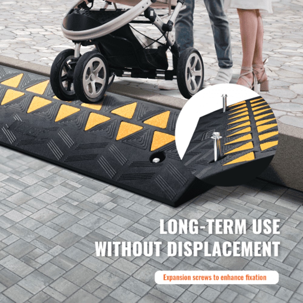 Heavy Duty Rubber Curb Ramp 15T Driveway Wheelchair Accessible Ramp 5