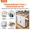 Rolling Kitchen Island Cart With Solid Wood Top Drop Leaf Storage Cabinet Locking Wheels 5
