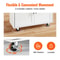 Rolling Kitchen Island Cart With Solid Wood Top Drop Leaf Storage Cabinet Locking Wheels 2