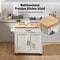 Rolling Kitchen Island Cart With Solid Wood Top Drop Leaf Storage Cabinet Locking Wheels 1