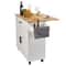 Rolling Kitchen Island Cart With Solid Wood Top Drop Leaf Storage Cabinet Locking Wheels 8