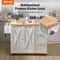 Rolling Kitchen Island Cart With Solid Wood Top Drop Leaf Storage Cabinet 2