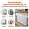 Rolling Kitchen Island Cart With Solid Wood Top Drop Leaf Storage Cabinet 5