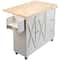 Rolling Kitchen Island Cart With Solid Wood Top Drop Leaf Storage Cabinet 7
