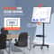 Height Adjustable Mobile TV Stand Rolling TV Cart For Screens 2