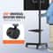 Height Adjustable Mobile TV Stand Rolling TV Cart For Screens 4