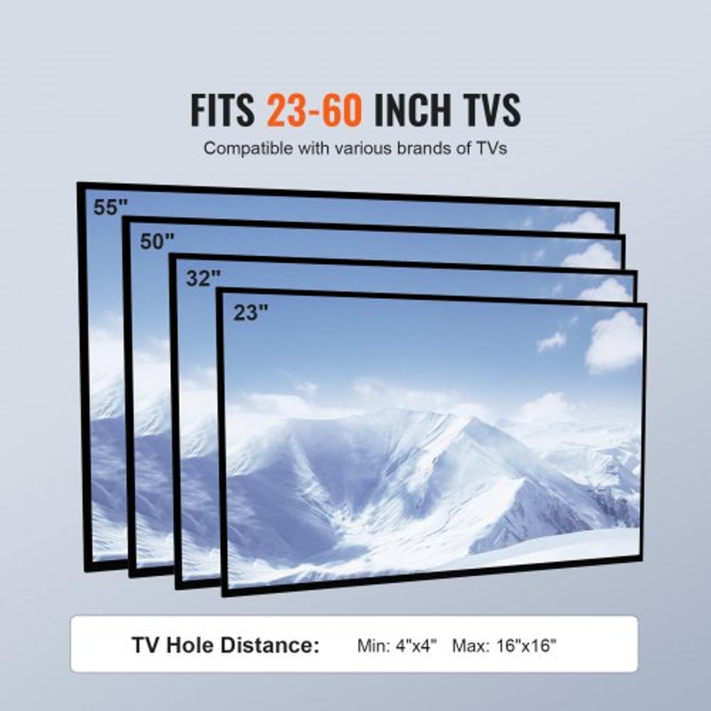 Height Adjustable Mobile TV Stand Rolling TV Cart For Screens 5