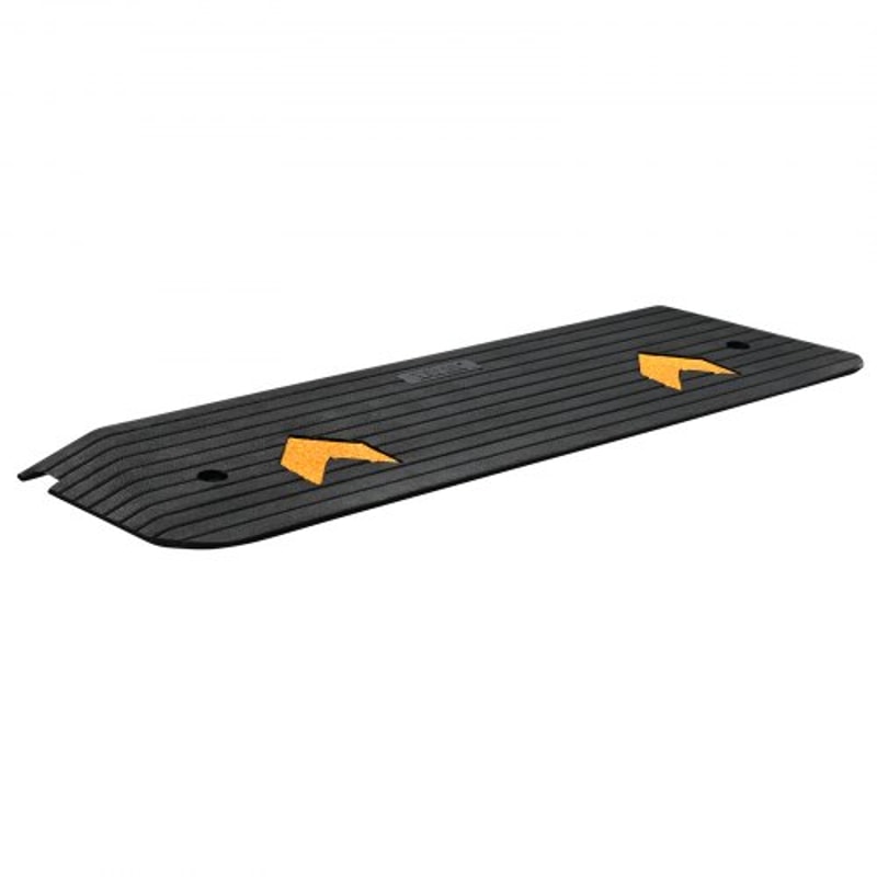 VEVOR HeavyDuty Rubber Threshold Ramp For Wheelchairs Scooters 1 Rise NonSlip Doorway Access Ramp 9