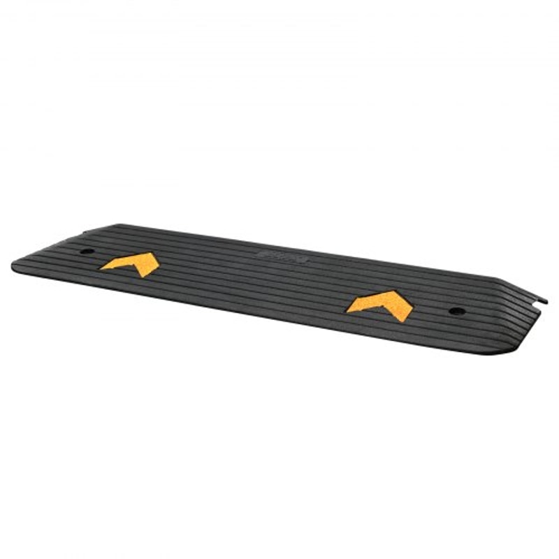 VEVOR HeavyDuty Rubber Threshold Ramp For Wheelchairs Scooters 1 Rise NonSlip Doorway Access Ramp 10