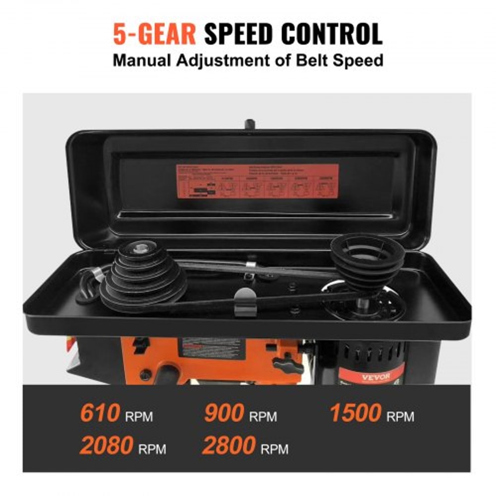 10Inch Benchtop Drill Press With 5Speed Control Cast Iron Frame Precision Laser Guide 3