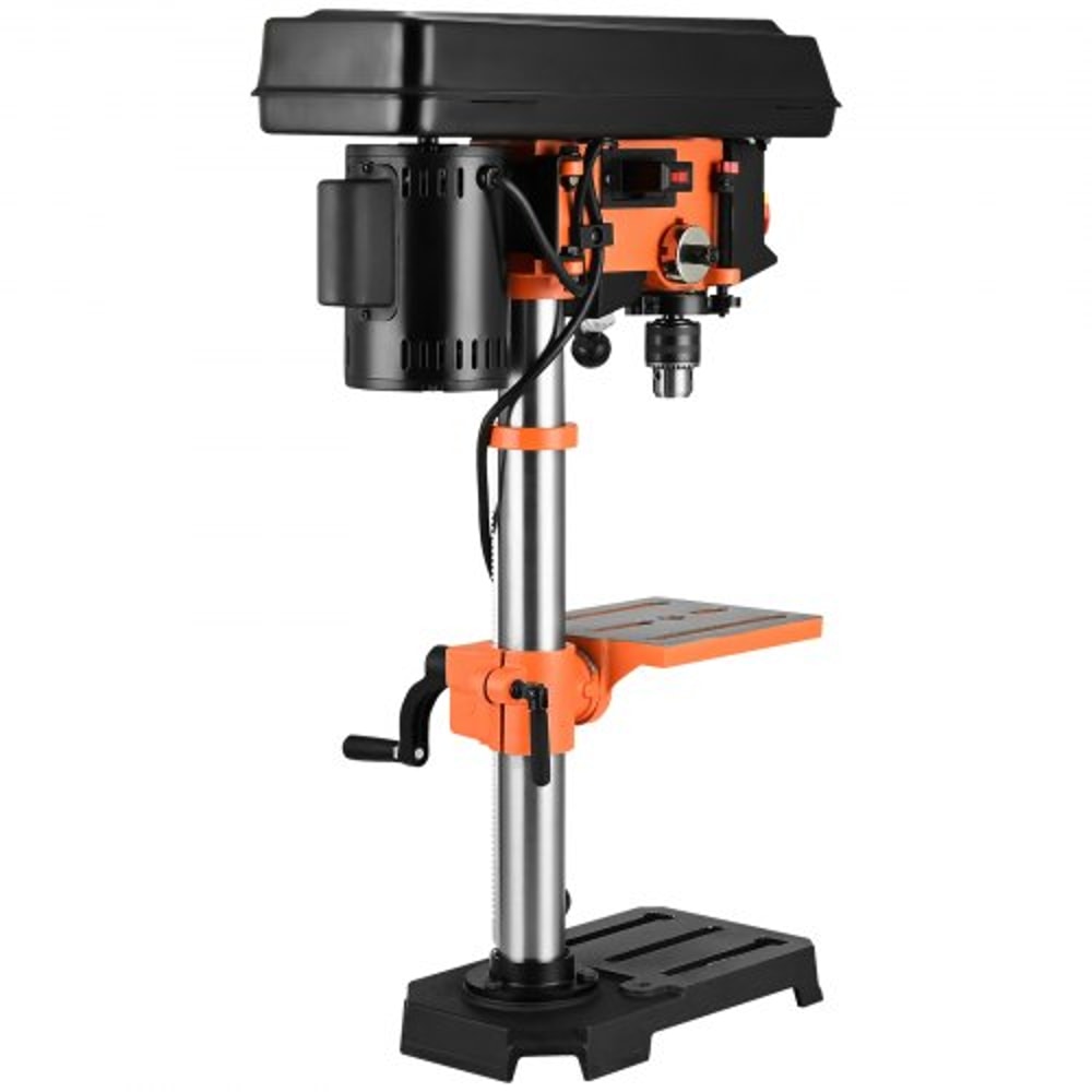 10Inch Benchtop Drill Press With 5Speed Control Cast Iron Frame Precision Laser Guide 8