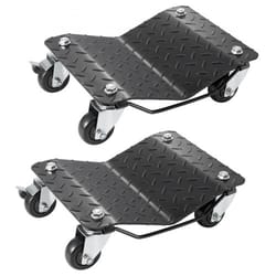 heavy duty garage wheel dolly set for cars trucks & suvs