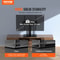 Universal Adjustable Floor TV Stand With Swivel Tempered Glass Base 1