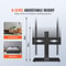 Universal Adjustable Floor TV Stand With Swivel Tempered Glass Base 2