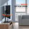 Universal Adjustable Floor TV Stand With Swivel Tempered Glass Base 3