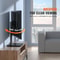 Universal Adjustable Floor TV Stand With Swivel Tempered Glass Base 3