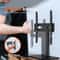 Universal Adjustable Floor TV Stand With Swivel Tempered Glass Base 4