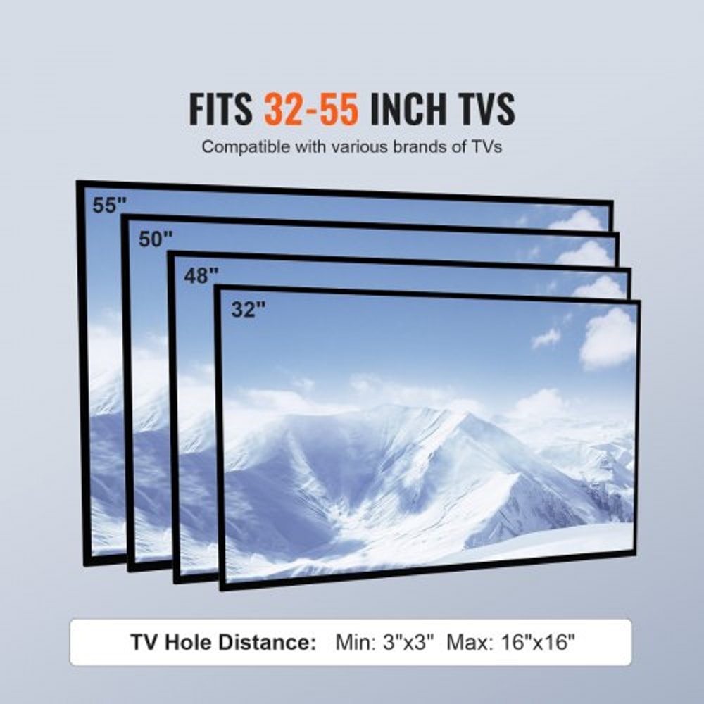 Universal Adjustable Floor TV Stand With Swivel Tempered Glass Base 5