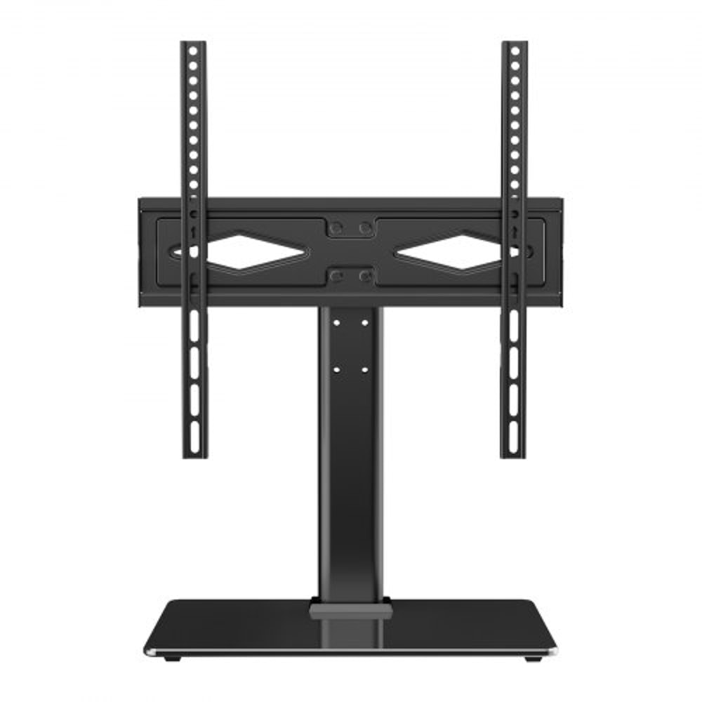 Universal Adjustable Floor TV Stand With Swivel Tempered Glass Base 8
