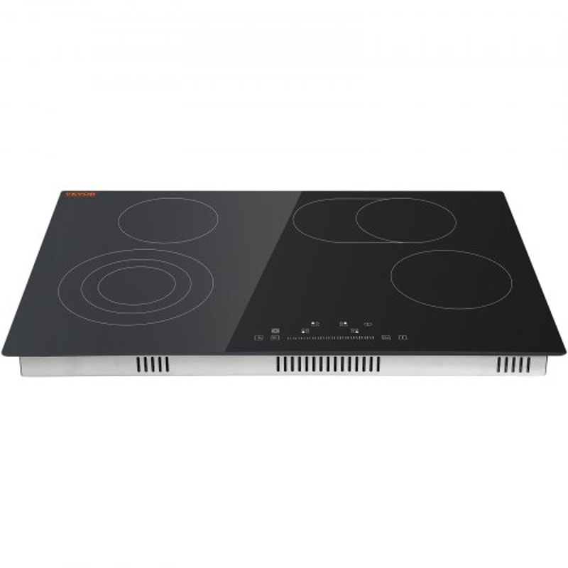 Built In Electric Ceramic Cooktop With 4 Burners Touch Controls 7