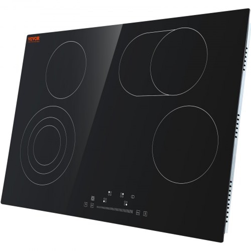 Built In Electric Ceramic Cooktop With 4 Burners Touch Controls 9