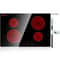 Premium Built In Electric Cooktop 4 Burners With Touch Controls Timer 0