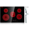 Built In Electric Cooktop With 5 Burners And Sensor Touch Controls 0