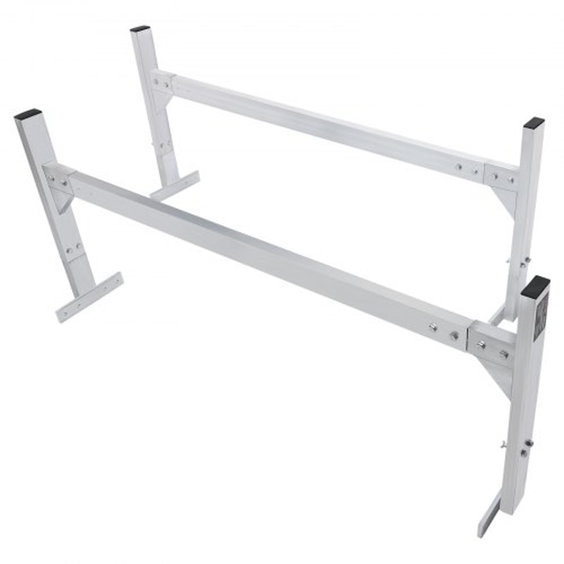 Adjustable Aluminum Van Roof Ladder Rack 400lb Heavy Duty Roof Rack 8