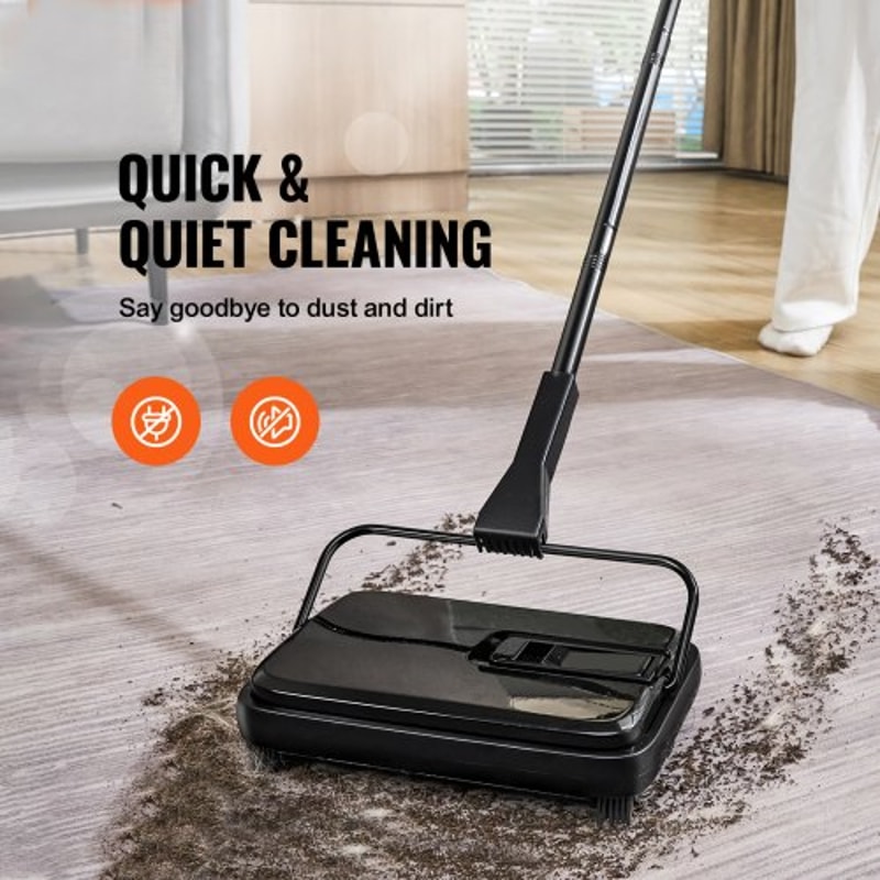Manual Carpet Sweeper For Floors Rugs Pet Hair 1