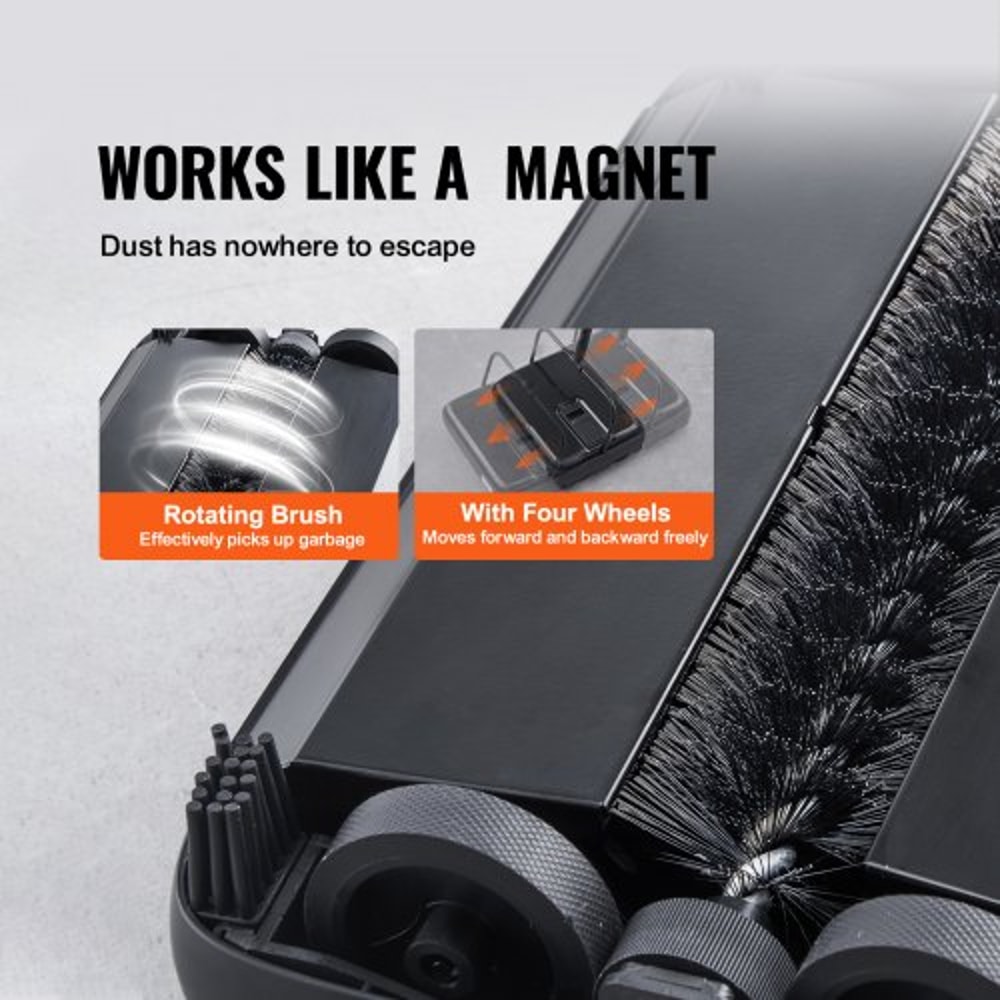 Manual Carpet Sweeper For Floors Rugs Pet Hair 2