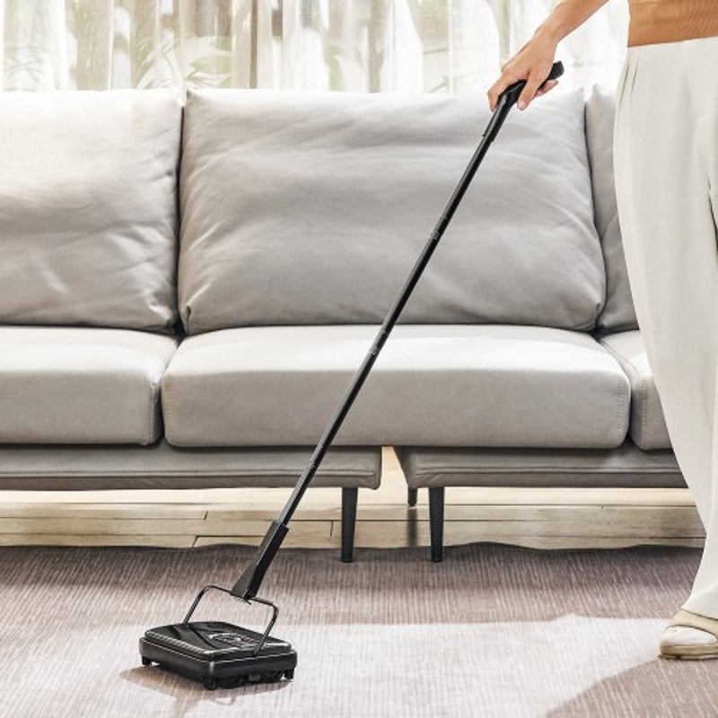 Manual Carpet Sweeper For Floors Rugs Pet Hair 6